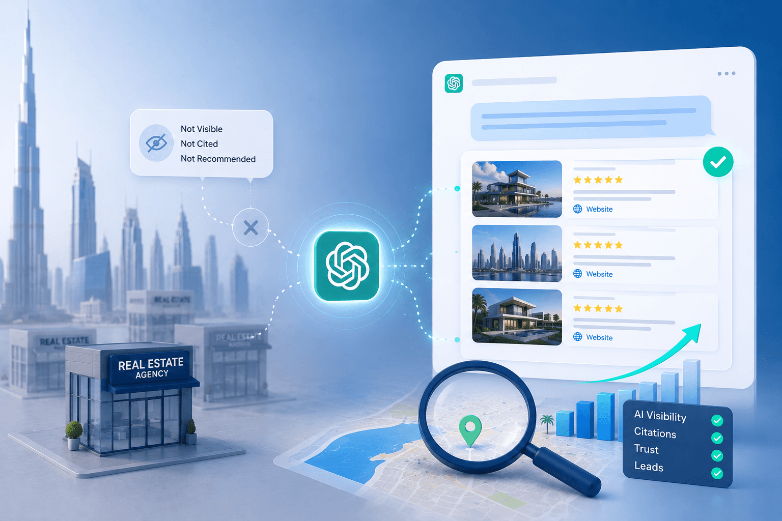 Why Dubai Real Estate Agencies Don't Appear in ChatGPT